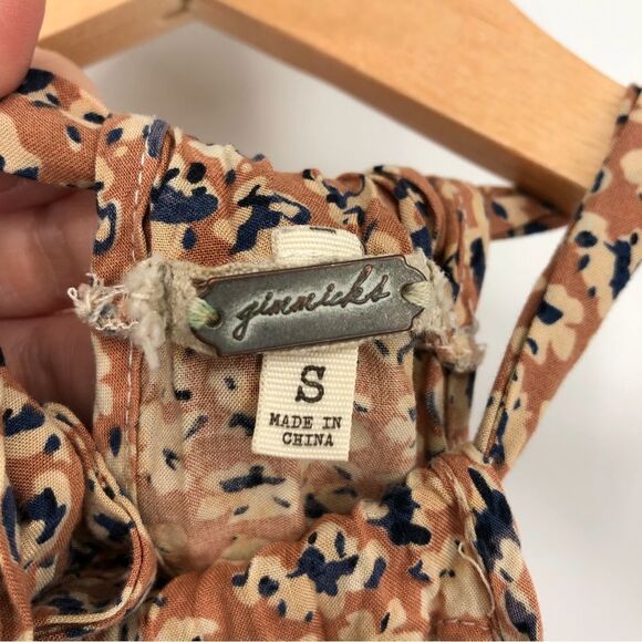 Gimmicks BKE Floral High Neck‎ Tank Top Womens Small Blush - Picture 5 of 10